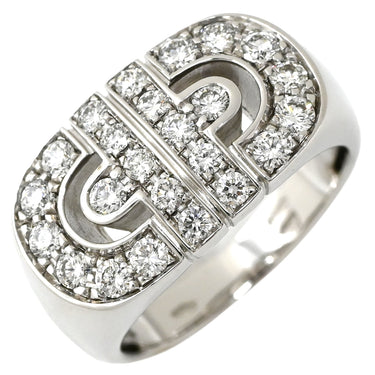 ブルガリ BVLGARI パレンテシ ダイヤ ホワイトゴールド K18WG ダイヤモンド リング 指輪 18K 750WG 18金 10号