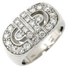 ブルガリ BVLGARI パレンテシ ダイヤ ホワイトゴールド K18WG ダイヤモンド リング 指輪 18K 750WG 18金 10号