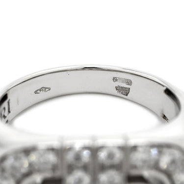 ブルガリ BVLGARI パレンテシ ダイヤ ホワイトゴールド K18WG ダイヤモンド リング 指輪 18K 750WG 18金 10号