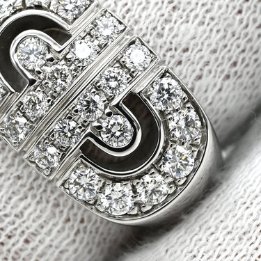 ブルガリ BVLGARI パレンテシ ダイヤ ホワイトゴールド K18WG ダイヤモンド リング 指輪 18K 750WG 18金 10号