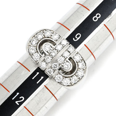 ブルガリ BVLGARI パレンテシ ダイヤ ホワイトゴールド K18WG ダイヤモンド リング 指輪 18K 750WG 18金 10号