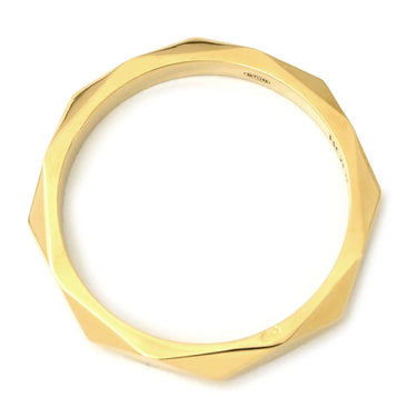 ブシュロン BOUCHERON ファセット リング ミディアム JAL00092 イエローゴールド K18YG #58(JP18) リング 指輪 18K 750 18金 3Pダイヤ 17号