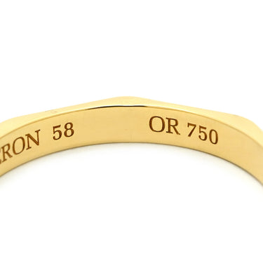 ブシュロン BOUCHERON ファセット リング ミディアム JAL00092 イエローゴールド K18YG #58(JP18) リング 指輪 18K 750 18金 3Pダイヤ 17号