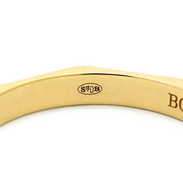 ブシュロン BOUCHERON ファセット リング ミディアム JAL00092 イエローゴールド K18YG #58(JP18) リング 指輪 18K 750 18金 3Pダイヤ 17号