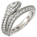 ブシュロン BOUCHERON スネーク ダイヤモンド ホワイトゴールド K18WG ダイヤモンド #52 リング 指輪 Au750 18K ヘビ 蛇モチーフ セミエタニティ 12号