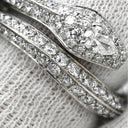 ブシュロン BOUCHERON スネーク ダイヤモンド ホワイトゴールド K18WG ダイヤモンド #52 リング 指輪 Au750 18K ヘビ 蛇モチーフ セミエタニティ 12号
