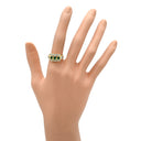 ダミアーニ DAMIANI エメラルド ダイヤ グリーン×イエローゴールド K18YG ダイヤモンド エメラルド リング 指輪 18K AU750 YG 14号