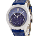 腕時計 ヴァンクリーフアーペル Van Cleef & Arpels ミッドナイト イン パリ ウォッチ VCARN5HI00 手巻き メンズ メーカーOH済 K18WG無垢 青