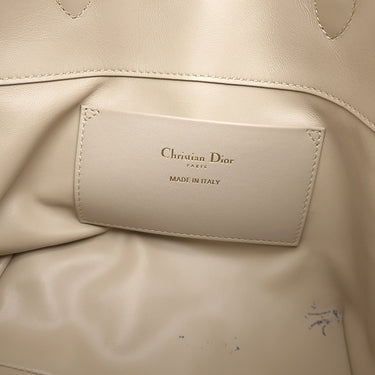 クリスチャン・ディオール Christian Dior トゥジュール パウダーベージュ カーフ 2WAYバッグ ゴールド金具 ハンドバッグ ショルダー マクロカナージュ