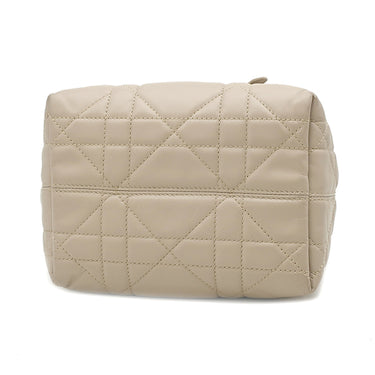 クリスチャン・ディオール Christian Dior トゥジュール パウダーベージュ カーフ 2WAYバッグ ゴールド金具 ハンドバッグ ショルダー マクロカナージュ