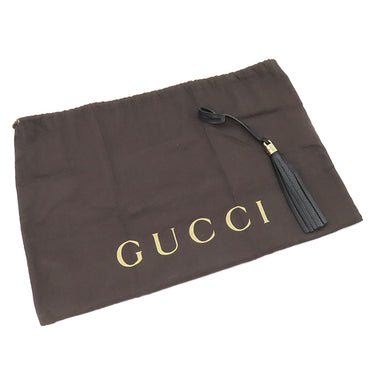 グッチ GUCCI ソーホー インターロッキングG 536196 ブラック レザー トートバッグ ゴールド金具 黒 チェーン ショルダー