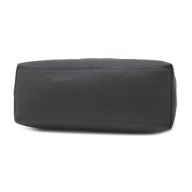 グッチ GUCCI ソーホー インターロッキングG 536196 ブラック レザー トートバッグ ゴールド金具 黒 チェーン ショルダー