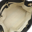 グッチ GUCCI ソーホー インターロッキングG 536196 ブラック レザー トートバッグ ゴールド金具 黒 チェーン ショルダー