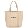 バレンシアガ BALENCIAGA エブリデイ トート XXS 551815 ライトベージュ レザー 2WAYバッグ シルバー金具 ショルダー 斜め掛け