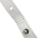 バレンシアガ BALENCIAGA ル カゴール パニエ スモール 786187 ホワイト ナイロン レザー 2WAYバッグ シルバー金具 トート ショルダー バスケット織り