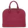 ルイヴィトン LOUIS VUITTON アルマ PM M40490 フューシャ エピレザー ハンドバッグ シルバー金具 鍵・パドロック欠品