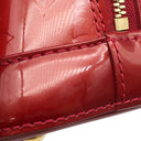 ルイヴィトン LOUIS VUITTON レイユール アルマBB M91593 ポムダムール モノグラムヴェルニ 2WAYバッグ ゴールド金具 赤 ストライプ ショルダー