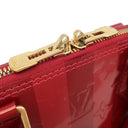 ルイヴィトン LOUIS VUITTON レイユール アルマBB M91593 ポムダムール モノグラムヴェルニ 2WAYバッグ ゴールド金具 赤 ストライプ ショルダー