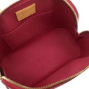 ルイヴィトン LOUIS VUITTON レイユール アルマBB M91593 ポムダムール モノグラムヴェルニ 2WAYバッグ ゴールド金具 赤 ストライプ ショルダー
