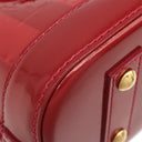 ルイヴィトン LOUIS VUITTON レイユール アルマBB M91593 ポムダムール モノグラムヴェルニ 2WAYバッグ ゴールド金具 赤 ストライプ ショルダー