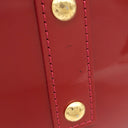 ルイヴィトン LOUIS VUITTON レイユール アルマBB M91593 ポムダムール モノグラムヴェルニ 2WAYバッグ ゴールド金具 赤 ストライプ ショルダー