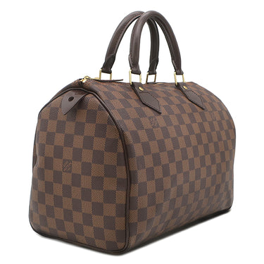 ルイヴィトン LOUIS VUITTON スピーディ30 N41531 ダミエエベヌ ダミエキャンバス ハンドバッグ ゴールド金具 茶 ボストン 鍵・パドロック欠品