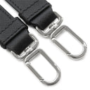プラダ PRADA クジラプリント サフィアーノ ブラック レザー 2WAYバッグ シルバー金具 クラッチ ショルダー 黒 トライアングルロゴ ホエール
