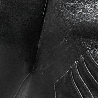 プラダ PRADA クジラプリント サフィアーノ ブラック レザー 2WAYバッグ シルバー金具 クラッチ ショルダー 黒 トライアングルロゴ ホエール