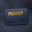 グッチ GUCCI GG カレイドスコープ 100周年記念 676682 ネイビー×マルチカラー PVC レザー ショルダーバッグ ゴールド金具 紺 幾何学柄 巾着 斜め掛け