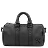 ルイヴィトン LOUIS VUITTON キーポルXS LVアエログラム M80950 ブラック レザー 2WAYバッグ ブラック金具 ショルダー ミニボストン