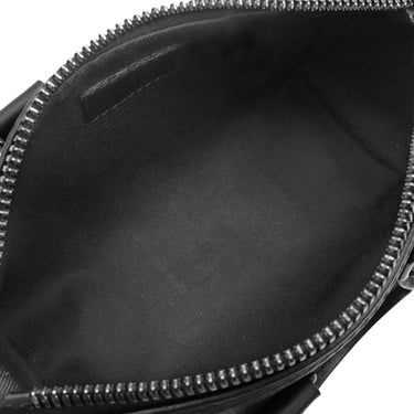 ルイヴィトン LOUIS VUITTON キーポルXS LVアエログラム M80950 ブラック レザー 2WAYバッグ ブラック金具 ショルダー ミニボストン