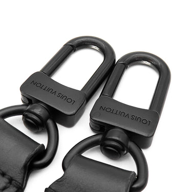 ルイヴィトン LOUIS VUITTON キーポルXS LVアエログラム M80950 ブラック レザー 2WAYバッグ ブラック金具 ショルダー ミニボストン
