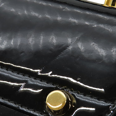 グッチ GUCCI シルヴィ1969 589479 ブラック パテントレザー 2WAYバッグ ゴールド金具 チェーンショルダー