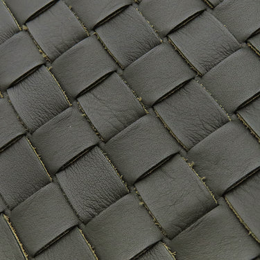 ボッテガヴェネタ BOTTEGA VENETA イントレチャート ブリーフケース グリーン レザー 2WAYバッグ シルバー金具 ビジネスバッグ