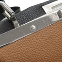 フェンディ FENDI ピーカブー セレリア ミディアム ブラック レザー 2WAYバッグ シルバー金具 黒 ハンドバッグ ショルダー