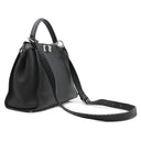 フェンディ FENDI ピーカブー セレリア ミディアム ブラック レザー 2WAYバッグ シルバー金具 黒 ハンドバッグ ショルダー