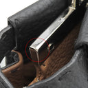 フェンディ FENDI ピーカブー セレリア ミディアム ブラック レザー 2WAYバッグ シルバー金具 黒 ハンドバッグ ショルダー