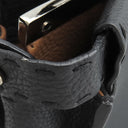 フェンディ FENDI ピーカブー セレリア ミディアム ブラック レザー 2WAYバッグ シルバー金具 黒 ハンドバッグ ショルダー