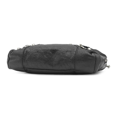 バレンシアガ BALENCIAGA クラシック リポーター 431649 ブラック レザー ショルダーバッグ シルバー金具 ミニクロスバッグ
