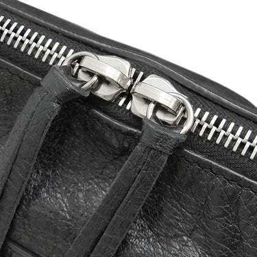 バレンシアガ BALENCIAGA クラシック リポーター 431649 ブラック レザー ショルダーバッグ シルバー金具 ミニクロスバッグ