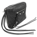 バレンシアガ BALENCIAGA クラシック リポーター 431649 ブラック レザー ショルダーバッグ シルバー金具 ミニクロスバッグ