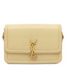 イヴ・サンローラン Yves Saint Laurent ソルフェリーノ 634306 ベージュ カーフ ショルダーバッグ マットゴールド金具 YSL ロゴプレート カサンドラロゴ