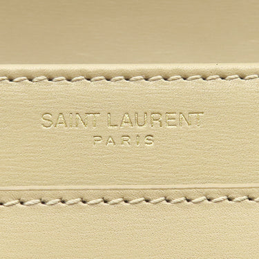 イヴ・サンローラン Yves Saint Laurent ソルフェリーノ 634306 ベージュ カーフ ショルダーバッグ マットゴールド金具 YSL ロゴプレート カサンドラロゴ