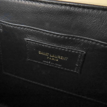 イヴ・サンローラン Yves Saint Laurent ソルフェリーノ 634306 ベージュ カーフ ショルダーバッグ マットゴールド金具 YSL ロゴプレート カサンドラロゴ