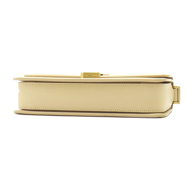 イヴ・サンローラン Yves Saint Laurent ソルフェリーノ 634306 ベージュ カーフ ショルダーバッグ マットゴールド金具 YSL ロゴプレート カサンドラロゴ