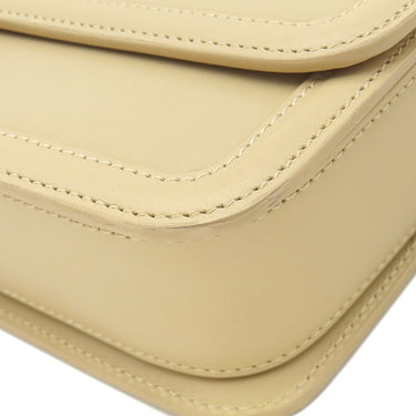 イヴ・サンローラン Yves Saint Laurent ソルフェリーノ 634306 ベージュ カーフ ショルダーバッグ マットゴールド金具 YSL ロゴプレート カサンドラロゴ