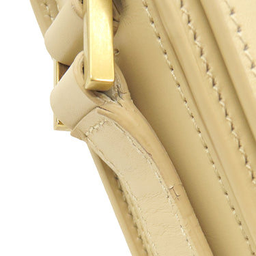 イヴ・サンローラン Yves Saint Laurent ソルフェリーノ 634306 ベージュ カーフ ショルダーバッグ マットゴールド金具 YSL ロゴプレート カサンドラロゴ