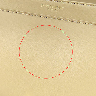 イヴ・サンローラン Yves Saint Laurent ソルフェリーノ 634306 ベージュ カーフ ショルダーバッグ マットゴールド金具 YSL ロゴプレート カサンドラロゴ