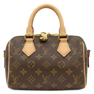 ルイヴィトン LOUIS VUITTON スピーディ バンドリエール 20 M46234 モノグラム モノグラムキャンバス 2WAYバッグ ゴールド金具 ミニボストン 茶 鍵欠品