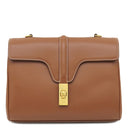 セリーヌ CELINE ティーン ソフト 16 196853CR4 タン レザー ショルダーバッグ ゴールド金具 茶 16 SOFT TEEN